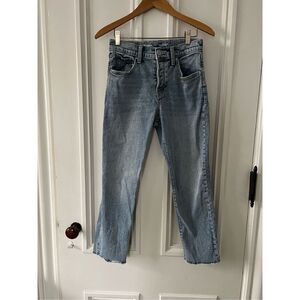 Old Navy light wash OG straight high rise girl’s jeans 14